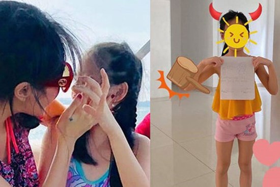 Con gái Công Vinh - Thủy Tiên mới 7 tuổi nhưng đã sở hữu đôi chân dài miên man giống mẹ