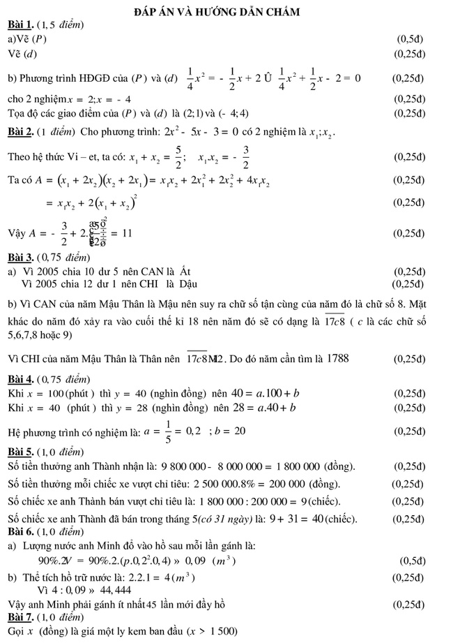Đáp án chính thức 3 môn Toán, Ngữ Văn, tiếng Anh vào lớp 10 TP.HCM-5