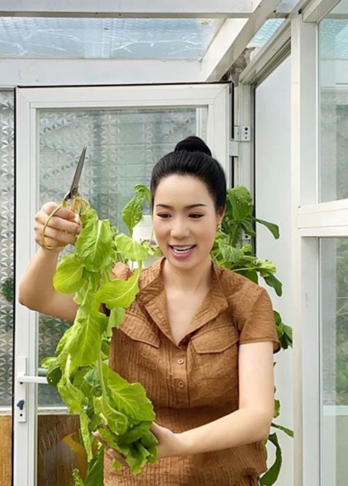 Ông xã đại gia tặng biệt thự 200m2, nghệ sĩ Kim Chi tự trồng rau ăn 5 bữa không hết-4