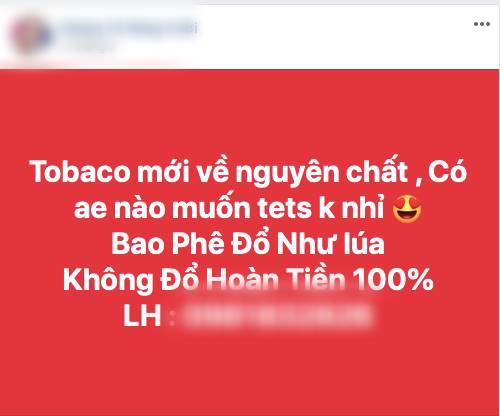 Phóng sự: Thuốc lá phê hơn cỏ Mỹ, 3 hơi lên 9 tầng mây” được rao bán công khai, giao hàng tận nơi-2