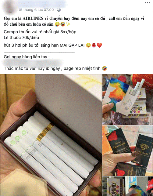 Phóng sự: Thuốc lá phê hơn cỏ Mỹ, 3 hơi lên 9 tầng mây” được rao bán công khai, giao hàng tận nơi-3