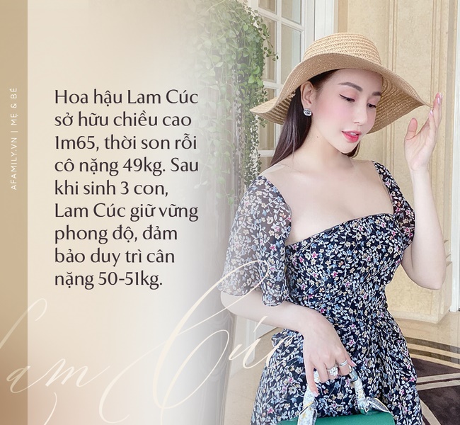 Hoa hậu Lam Cúc sinh 3 con vẫn đẹp như gái đôi mươi nhờ lúc bầu bí ăn theo chế độ vào con không vào mẹ-1