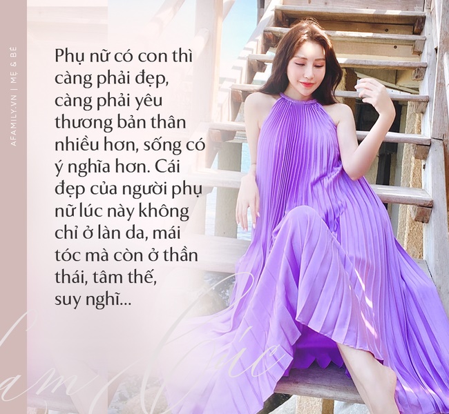 Hoa hậu Lam Cúc sinh 3 con vẫn đẹp như gái đôi mươi nhờ lúc bầu bí ăn theo chế độ vào con không vào mẹ-14