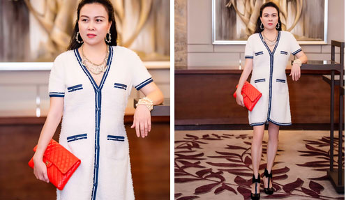 Cuối năm 2019 Phượng Chanel toàn diện đồ rộng thùng thình, vài bộ bị chê nhưng thực chất đây lại là chiêu giấu bụng cao tay của nữ đại gia-8