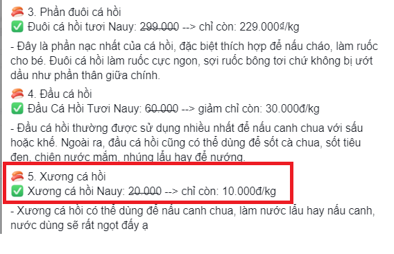 Vụn cá hồi giá rẻ hút khách, các bà nội trợ đặt mua ồ ạt-3