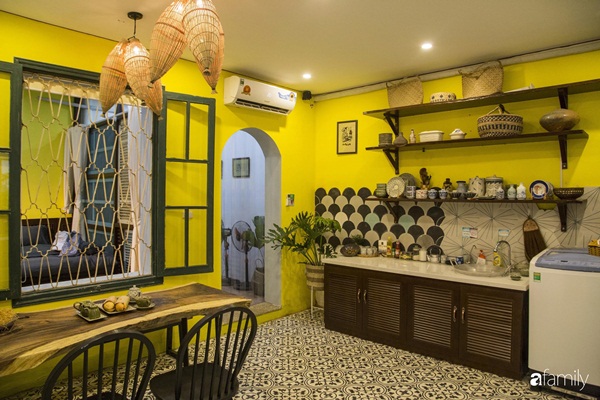 Căn hộ tập thể màu vàng sắc nắng mang vẻ hoài cổ ấn tượng ở quận Hoàn Kiếm, Hà Nội-6