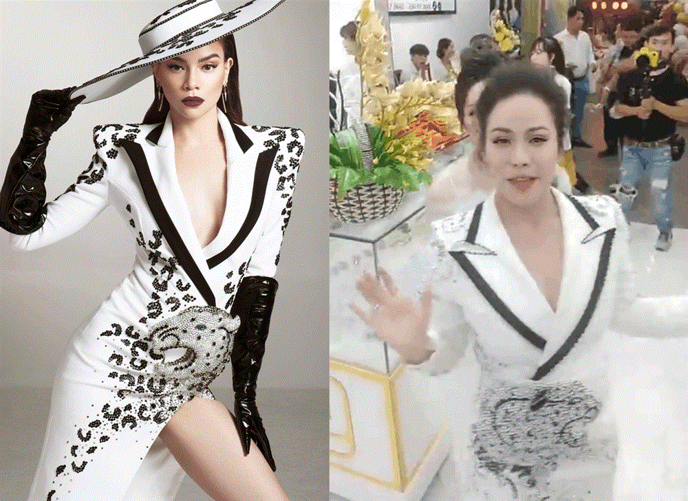 Nghi vấn Nhật Kim Anh mặc váy nhái lại thiết kế Hồ Ngọc Hà từng mặc: Đến NTK cũng phải lên tiếng, giống 95% bản gốc-5