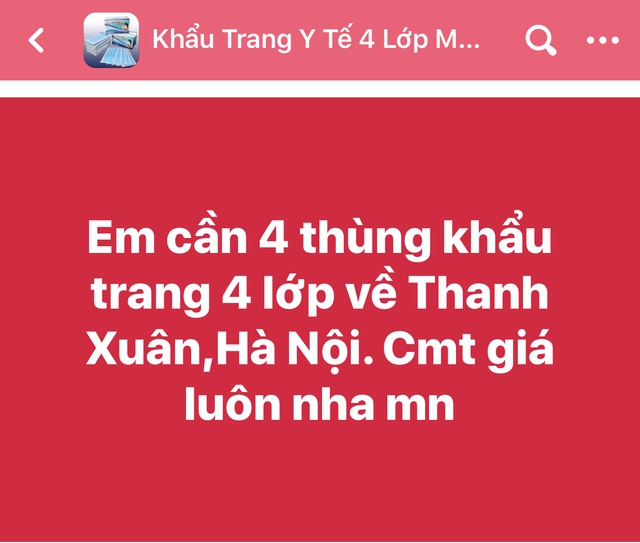 Dân mạng nháo nhác, săn lùng khẩu trang y tế khắp các chợ online-2