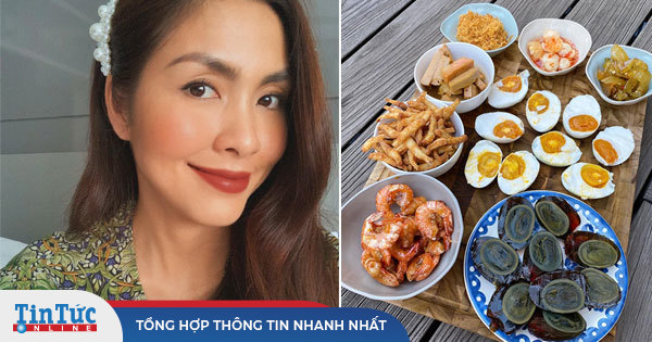 Tăng Thanh Hà nấu cháo trắng lá dứa vô cùng hấp dẫn