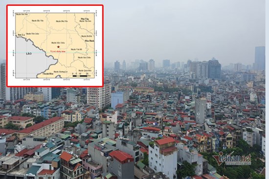 Hà Nội rung chấn do động đất mạnh ở Sơn La