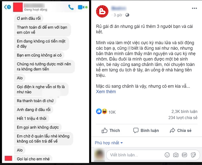 Mời gái sang chảnh đi ăn, cô nàng rủ thêm 3 người bạn nữa ăn sập cả quán và cái kết hả hê-1