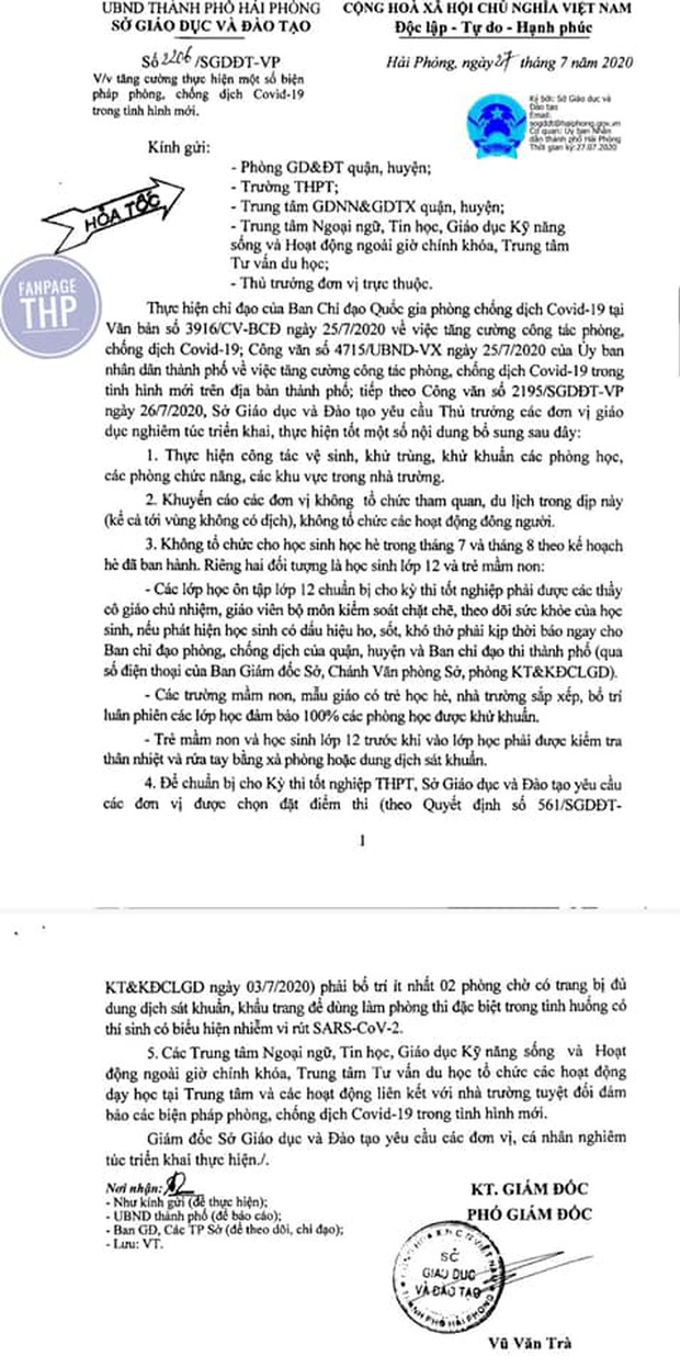 Thêm 1 tỉnh thành thông báo cho học sinh nghỉ học để phòng tránh dịch Covid-19-1