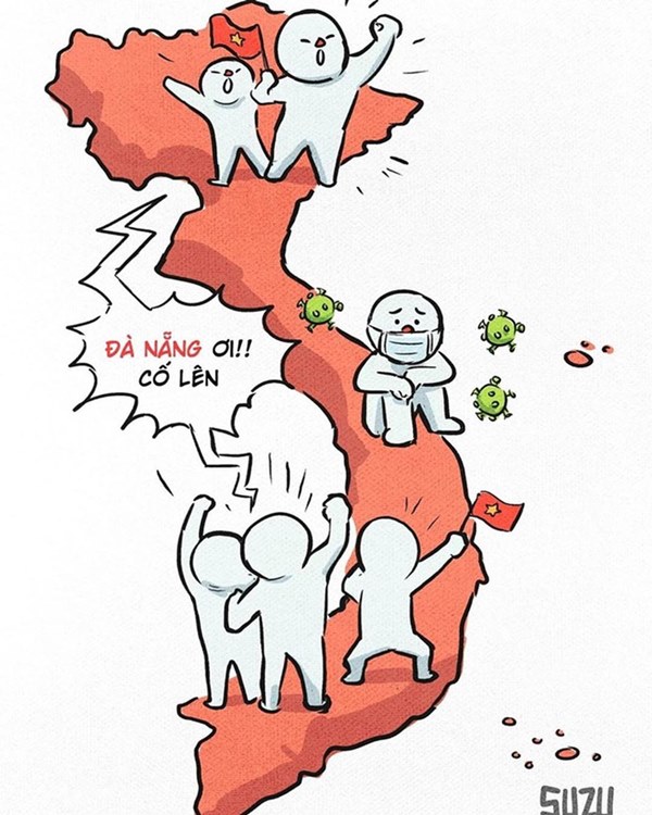 Bình yên rồi sẽ trở lại - dân mạng vẽ tranh cổ vũ Đà Nẵng chống dịch-8