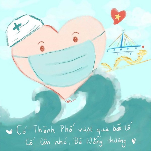 Bình yên rồi sẽ trở lại - dân mạng vẽ tranh cổ vũ Đà Nẵng chống dịch-9