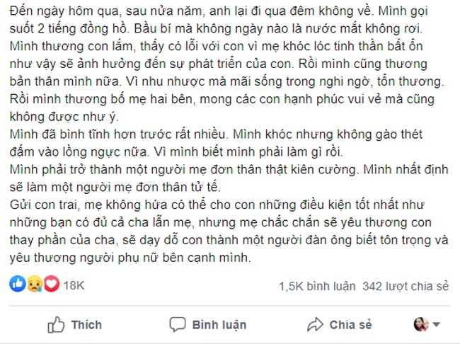 Màn ly hôn thu hút 18 nghìn like của người vợ từng nhu nhược níu kéo, giờ mang bầu 6 tháng nhưng chỉ cần một đêm chồng không về đã lập tức ra án tử-1