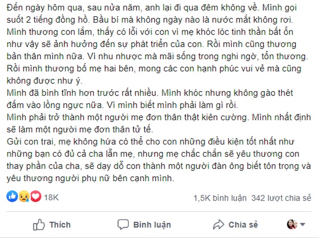 Màn ly hôn thu hút 18 nghìn like của người vợ từng nhu nhược níu kéo, giờ mang bầu 6 tháng nhưng chỉ cần một đêm chồng không về đã lập tức ra án tử-1