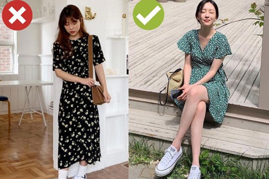 3 cặp giày dép + váy cứ đi với nhau là dễ 