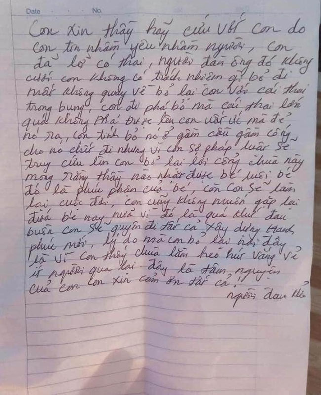 Bị phụ tình, người mẹ Hưng Yên bỏ con ở chùa, trước đó có ý định bỏ gầm cầu gầm cống cho chết-2