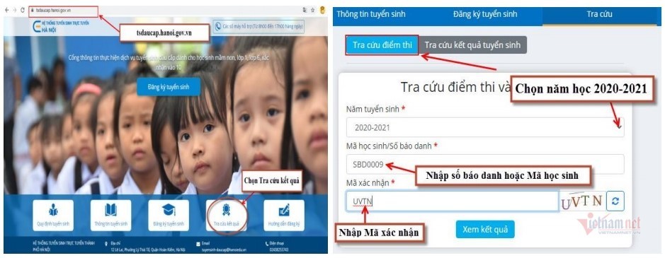 Đã có điểm thi vào lớp 10 ở Hà Nội-1