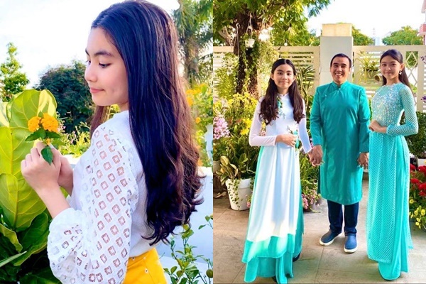 Bất chấp mẹ chụp cam thường, 2 tiểu thư nhà MC Quyền Linh vẫn đẹp điên đảo: Bảo sao bị hối đi thi Hoa hậu ngay và luôn!-8