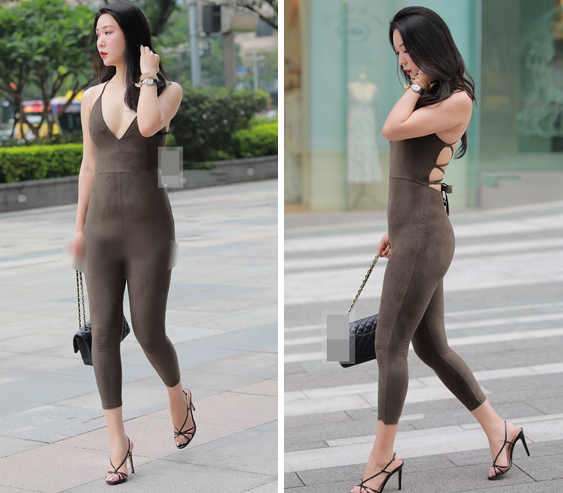 Chị em có mặc jumpsuit hack chiều cao nhưng đừng phản cảm như như cô gái này-2
