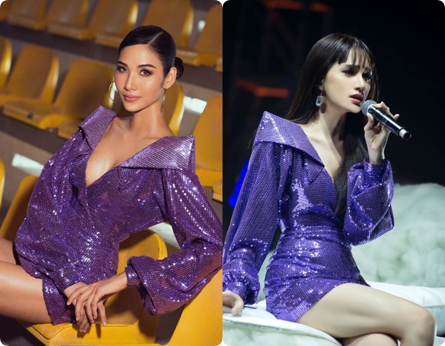 Hai nàng Hậu đồng niên đụng hàng: Hương Giang hack tuổi cực đỉnh với tóc mái mưa, Hoàng Thùy già dặn nhưng kiêu sa tột cùng-8