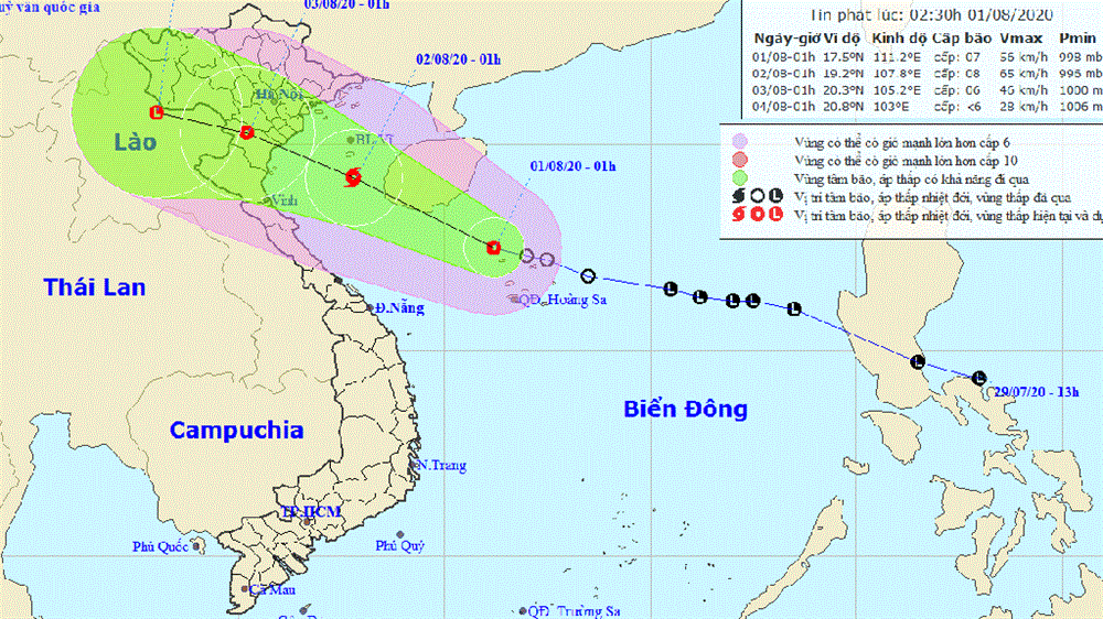 Bão số 2 Nữ thần huyền thoại chiều mai đổ bộ vào các tỉnh Trung bộ, cảnh báo mưa lớn trên cả nước từ đêm nay-1