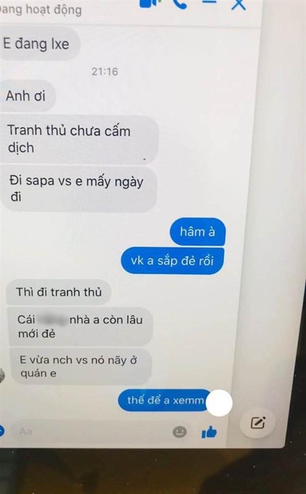 Vô tình xem Facebook của chồng chưa thoát ra trên máy tính, vợ bầu ngơ ngác khi đọc được tin nhắn cô bạn thân rủ chồng lén lút đi Sapa-1