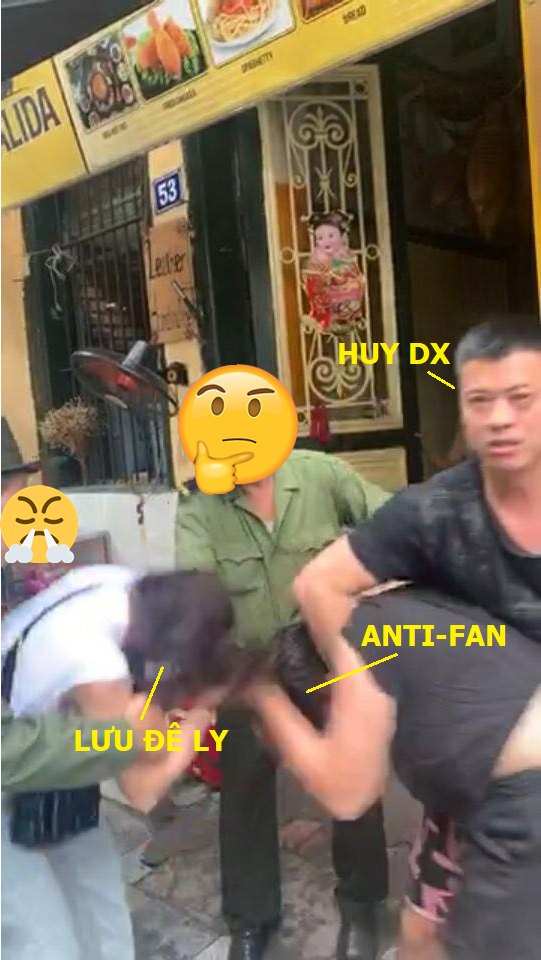 Lưu Đê Ly bị đánh túi bụi trên phố nhưng sao ông xã Huy DX lại cười tươi hơn hoa thế này?-2