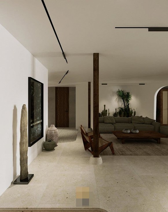 Không gian giản đơn, mộc mạc bên trong căn hộ 350 m2 của ca nương Kiều Anh-4