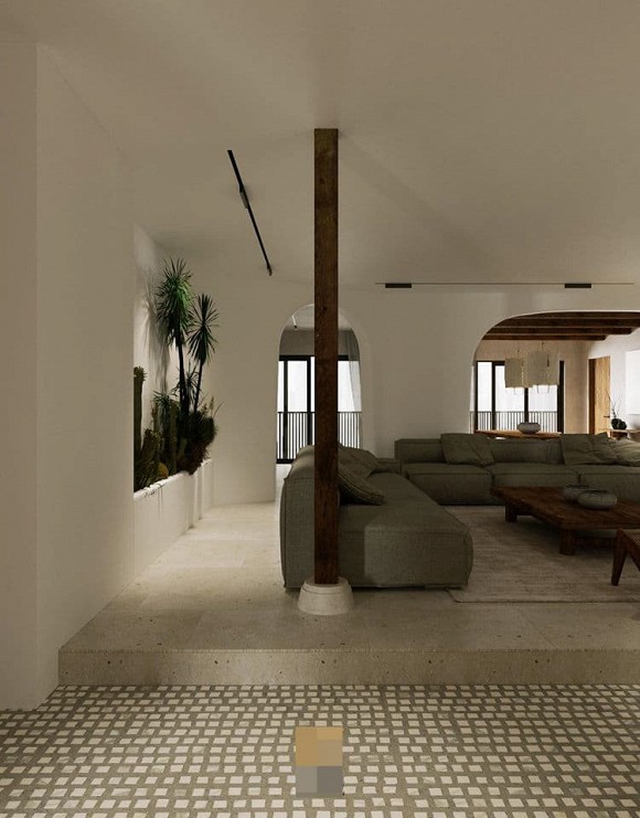 Không gian giản đơn, mộc mạc bên trong căn hộ 350 m2 của ca nương Kiều Anh-5