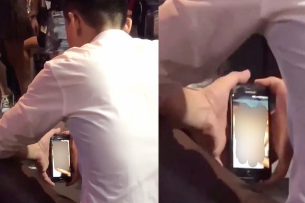 Clip: Chàng trai thản nhiên ngồi xem phim mát giữa phố đông người qua lại, thủ đoạn che giấu tinh vi nhưng vẫn bị phát giác-1