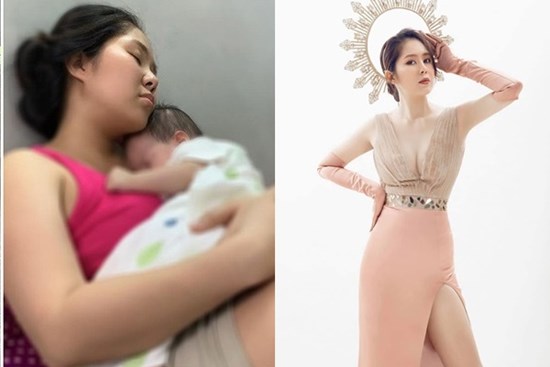 Hết phá tướng sau sinh, giờ Lê Phương vòng 1 căng tròn, vòng 2