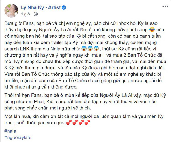 Lý Nhã Kỳ nói gì khi đã ghi hình nữ chính ‘Người ấy là ai’ nhưng không được phát sóng?-2