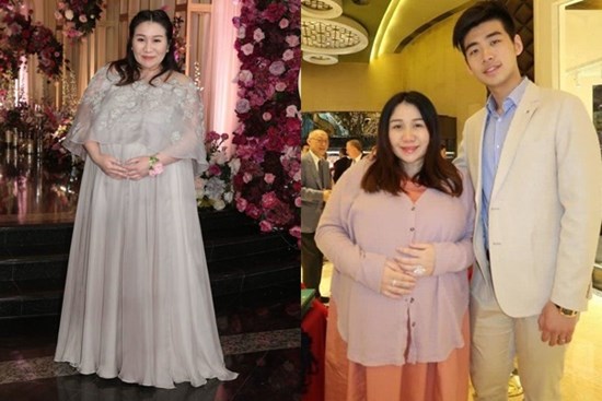 Bầu bí đứng cạnh chồng như mẹ - con, ái nữ vua sòng bài sau sinh không ai nhận ra