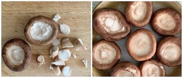 Nhà chỉ còn ít thịt băm, đem nhồi ngay vào nấm lại được món ngon chồng tưởng mua ngoài hàng-1