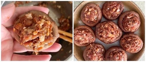 Nhà chỉ còn ít thịt băm, đem nhồi ngay vào nấm lại được món ngon chồng tưởng mua ngoài hàng-3
