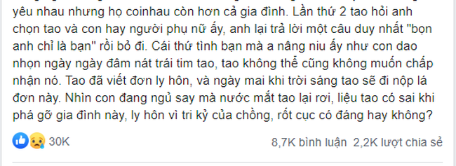 Cuộc ly hôn thu hút 30 nghìn like của cô vợ điềm tĩnh, chỉ cho chồng một cơ hội duy nhất để quay đầu-1