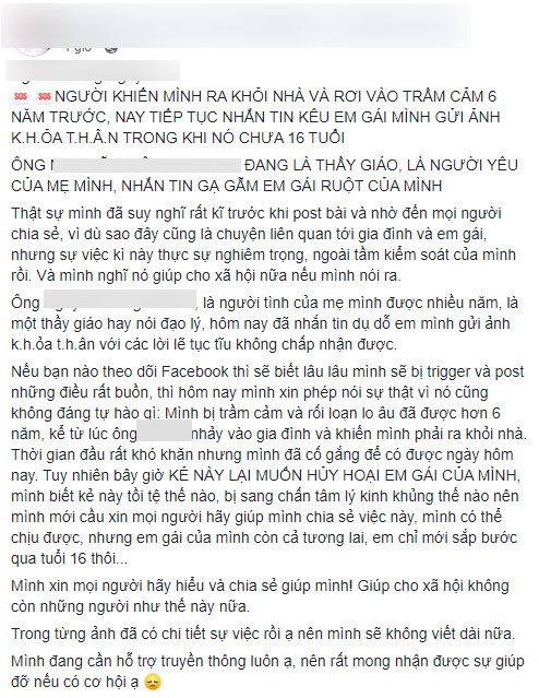 Con trai tố người tình của mẹ nhắn tin gạ gẫm em gái chưa đầy 16 tuổi gửi ảnh khỏa thân-1