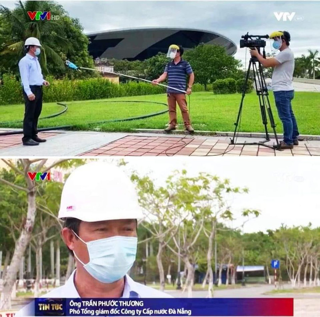 Hậu trường phỏng vấn thời Covid của phóng viên VTV: Đeo kính chống giọt bắn cẩn thận, quấn khẩu trang cả mic, đứng cách xa khách mời 2 mét-1