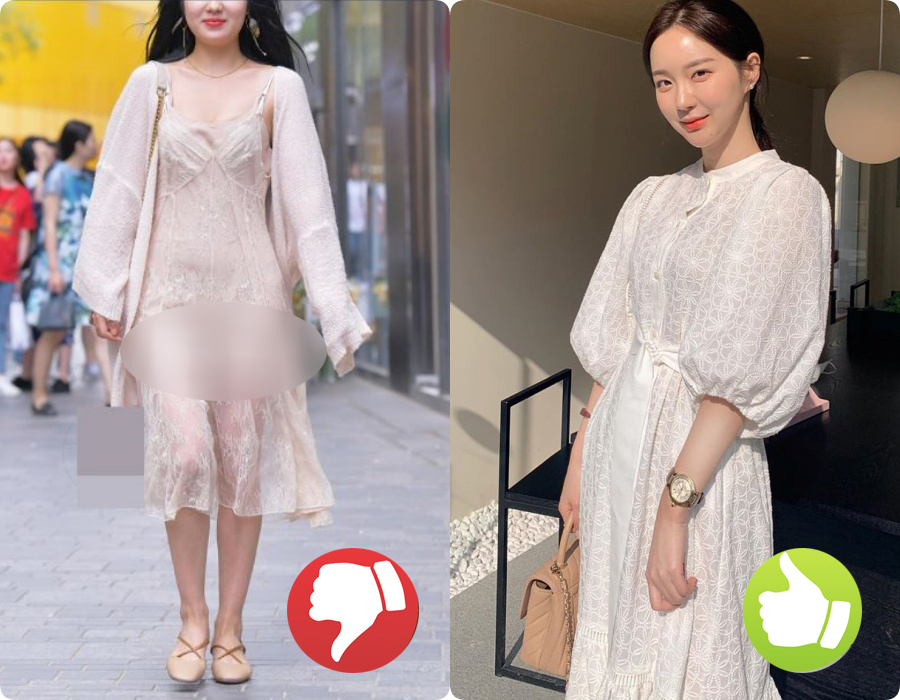 Cứ nghĩ váy áo trắng là thanh lịch duyên dáng nhất rồi, nào ngờ cũng đầy rẫy thảm họa nhé các nàng ơi!-1