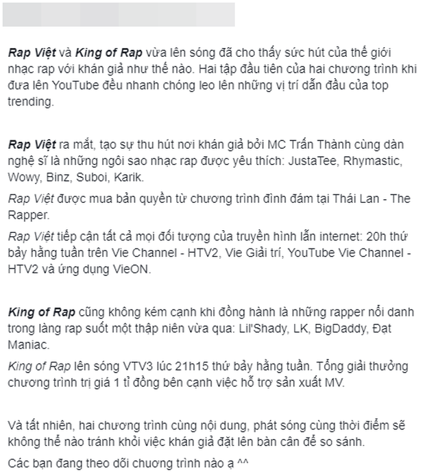 Dân mạng bàn phím chiến kịch liệt: Rap Việt nhận cơn mưa lời khen, người mê King Of Rap chê đối thủ không chất?-3