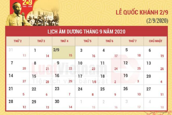 Lịch nghỉ lễ Quốc khánh 2/9 năm nay-3