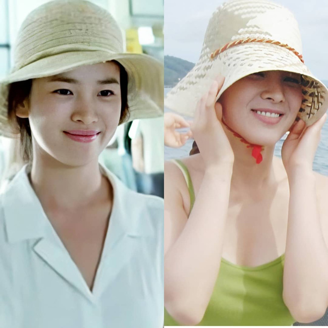 Nhan sắc của Song Hye Kyo xuất chúng đến nỗi cân đẹp mọi kiểu mũ dù sến hay lỗi thời tới đâu-4