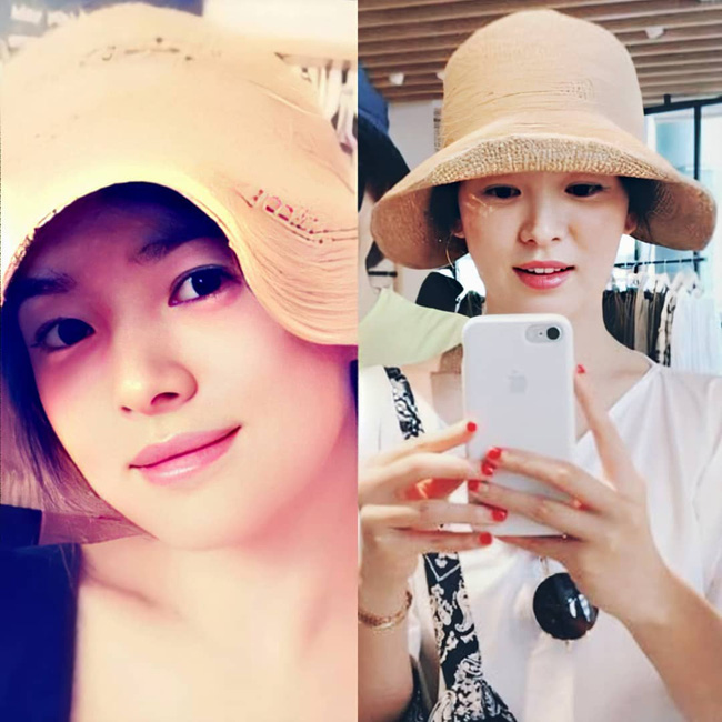 Nhan sắc của Song Hye Kyo xuất chúng đến nỗi cân đẹp mọi kiểu mũ dù sến hay lỗi thời tới đâu-5