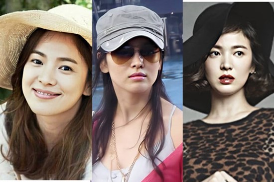 Nhan sắc của Song Hye Kyo xuất chúng đến nỗi cân đẹp mọi kiểu mũ dù sến hay lỗi thời tới đâu