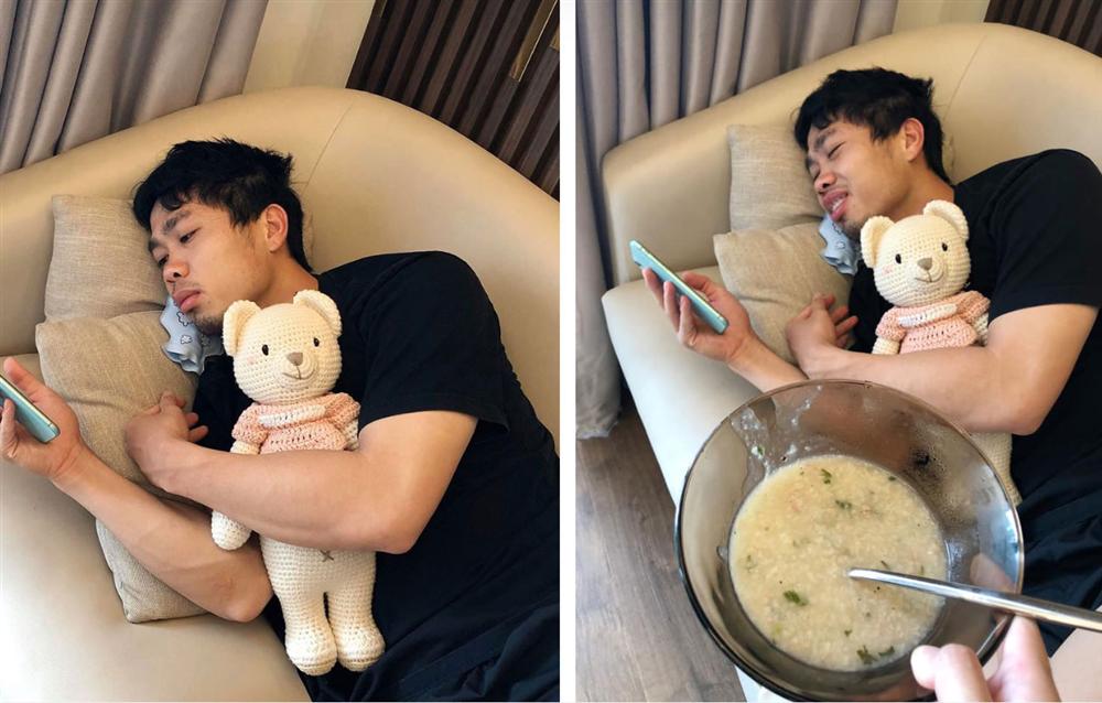 Công Phượng được vợ sắp cưới Viên Minh chăm sóc tận răng khi bị bệnh nhưng cũng có lúc bị bắt đi chợ tay xách nách mang nhìn đến là thương-1