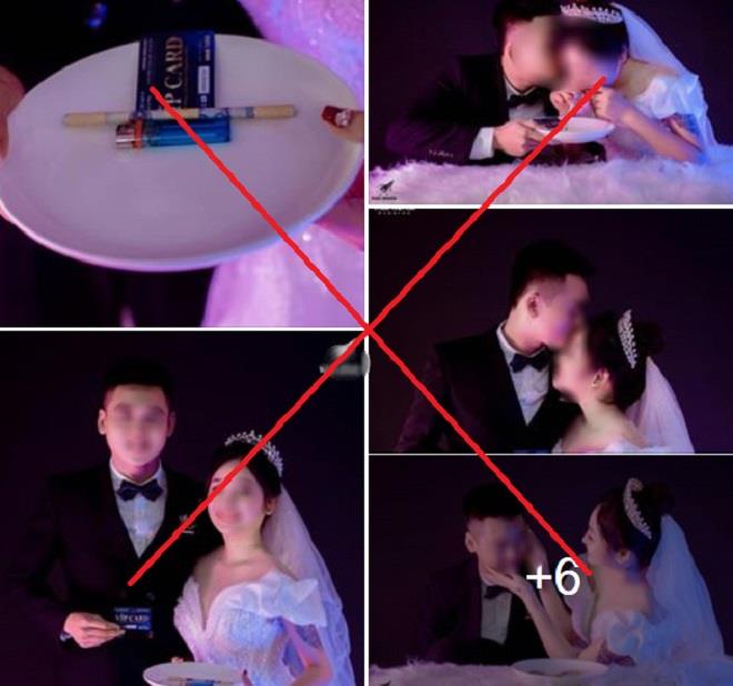 Phẫn nộ bộ ảnh cưới đồi bại mô phỏng sử dụng ma túy của đôi nam nữ-1
