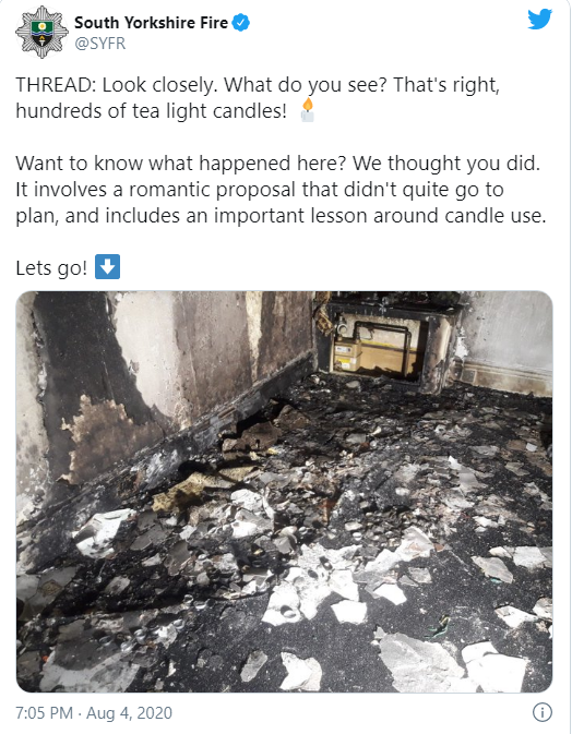 Chàng trai thắp nến rồi phóng xe chở bạn gái đến để cầu hôn, tưởng lãng mạn nào ngờ cháy cả ngôi nhà nhưng vẫn được dân mạng chúc mừng-3