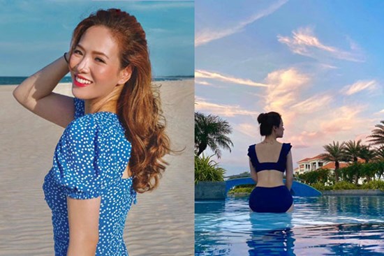 Mẹ 2 con Đan Lê sở hữu eo thon, dáng chuẩn 'ăn đứt' gái 20 hóa ra là có lý do cả!